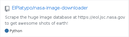 ElPlatypo/nasa-image-downloader - GitHub